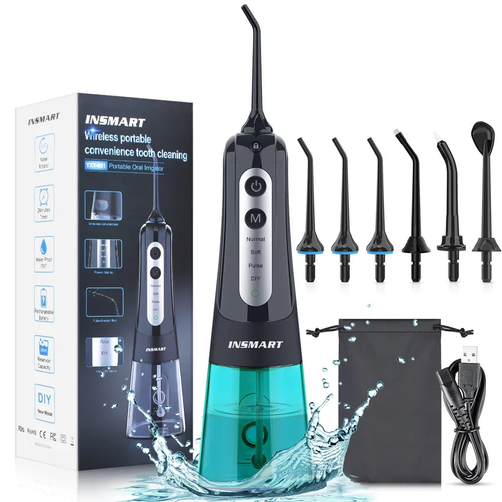 Water Flosser Cordless 300ml Tank USB-C Rechargeable