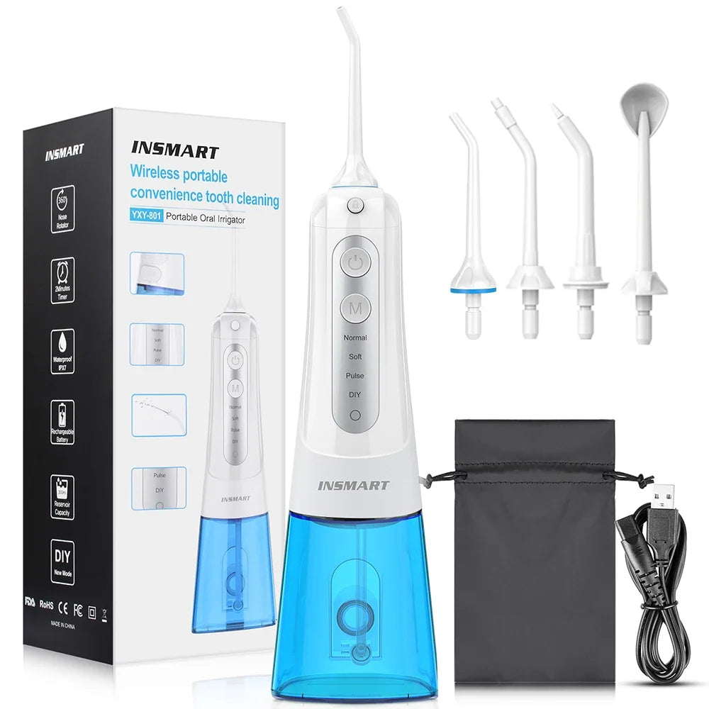 Water Flosser Cordless 300ml Tank USB-C Rechargeable