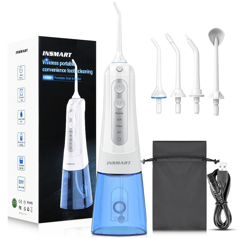 Water Flosser Cordless 300ml Tank USB-C Rechargeable