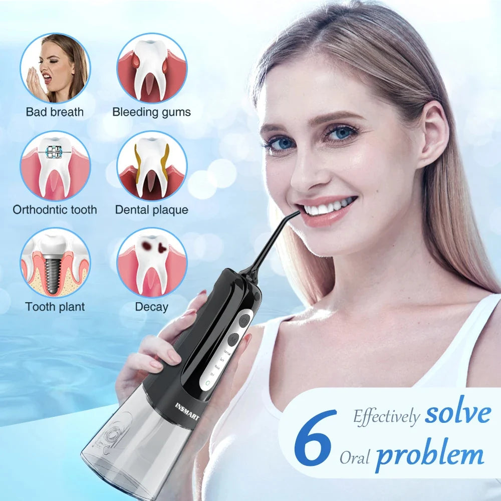 Water Flosser Cordless 300ml Tank USB-C Rechargeable