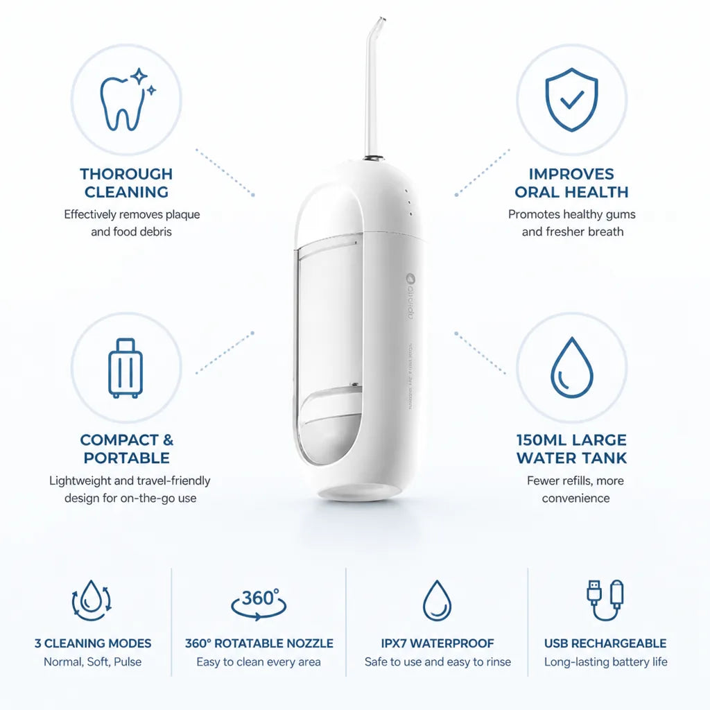 Water Flosser Cordless Compact Travel Size