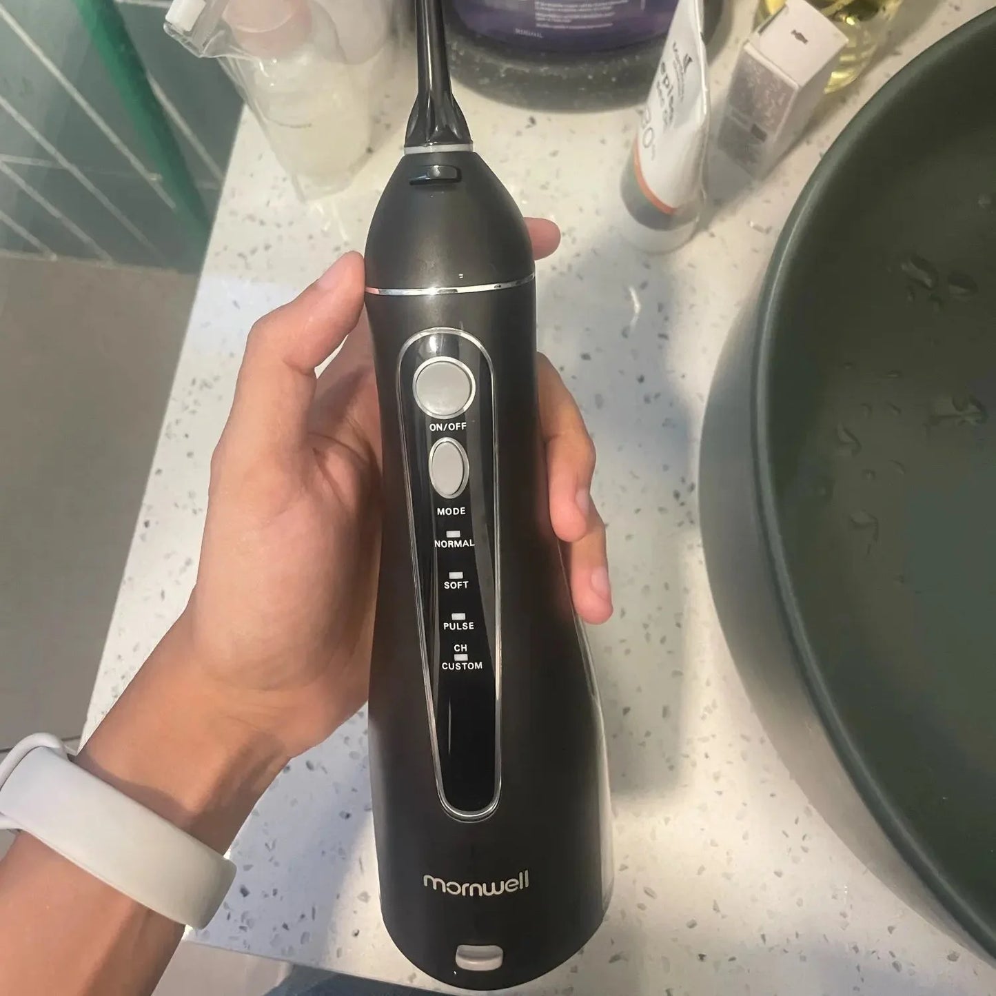 Water Flosser Cordless & Rechargeable 200ml Tank 4 Nozzles
