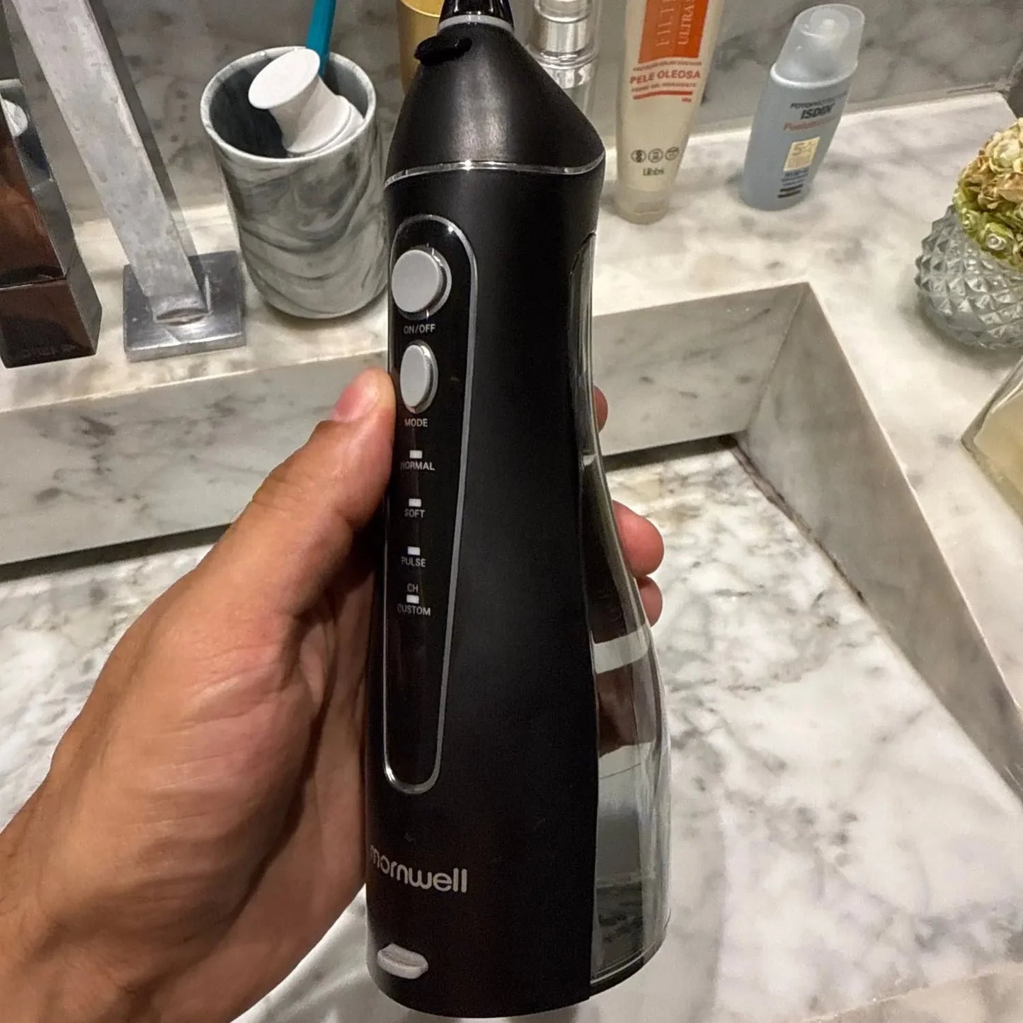 Water Flosser Cordless & Rechargeable 200ml Tank 4 Nozzles
