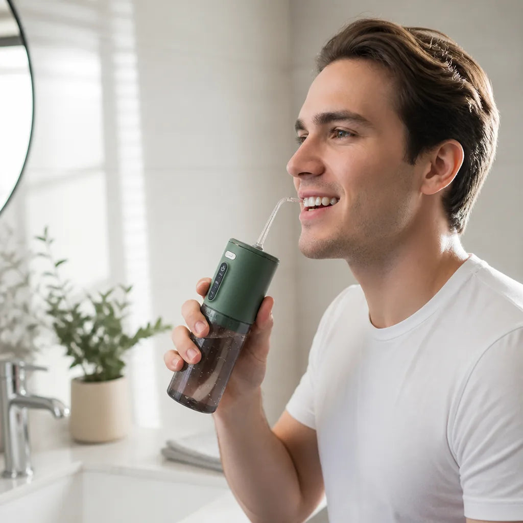 Water Flosser Cordless & Rechargeable Includes Nozzle Tips