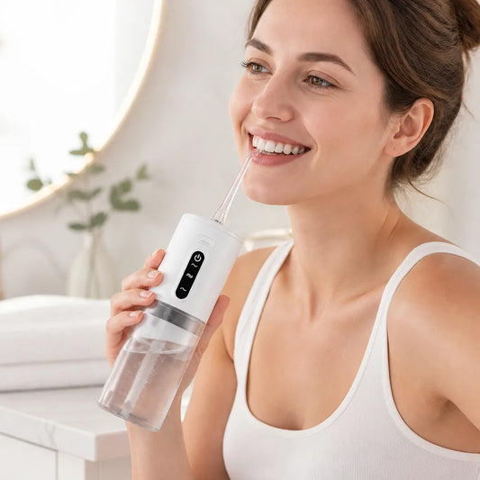 Water Flosser Portable Powerful & Gentle Interchangeable Nozzles