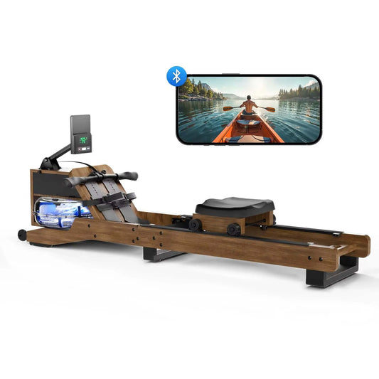 Water Rower 12-Blade Water Resistance Solid Oak Frame