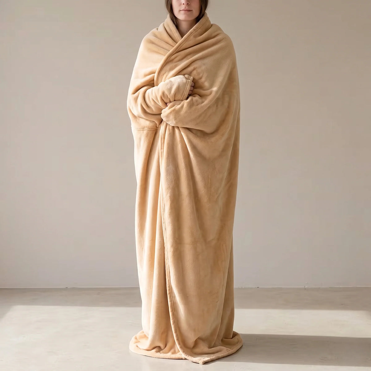 Wearable Blanket Oversized Plush Fleece & Pockets