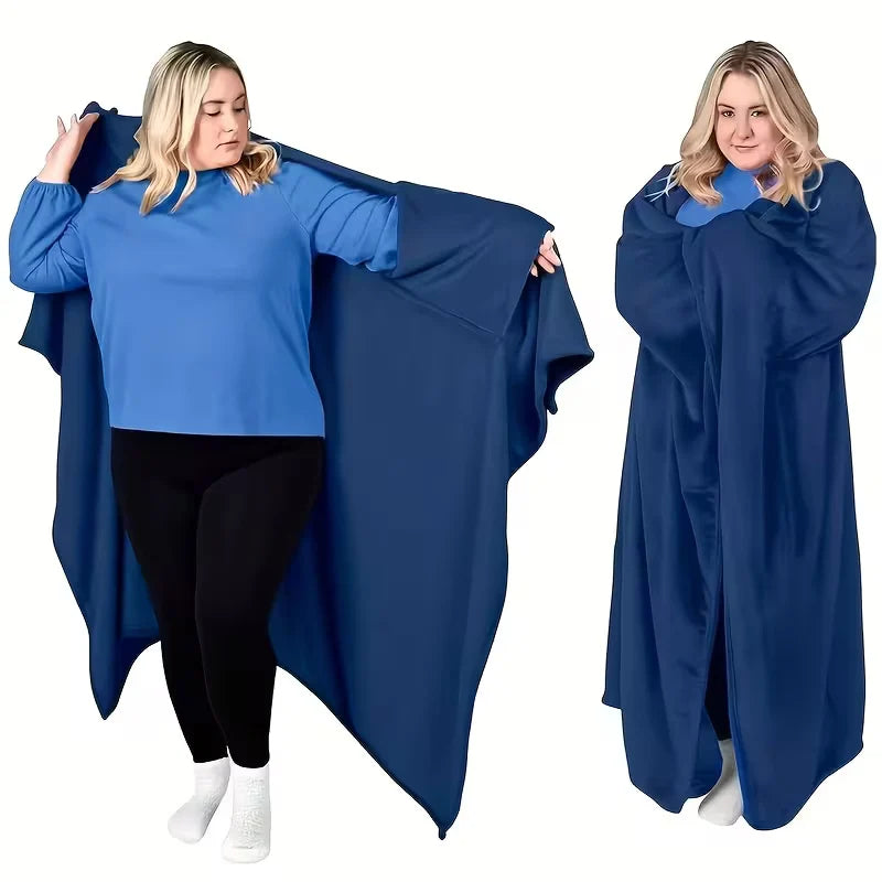 Wearable Blanket Oversized Plush Fleece & Pockets