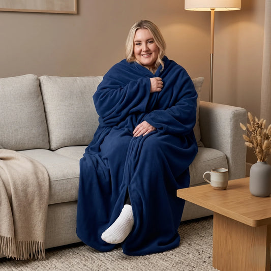 Wearable Blanket Oversized Plush Fleece & Pockets