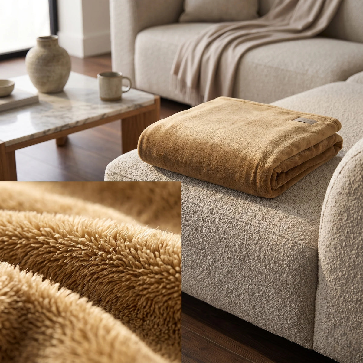 Wearable Blanket Oversized Plush Fleece & Pockets