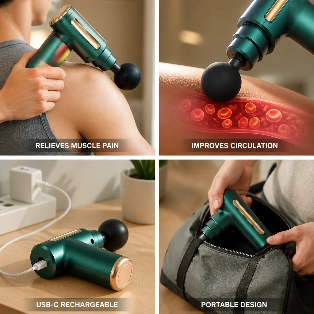 Wearable Pulse Massager Pain Relief & Improved Circulation
