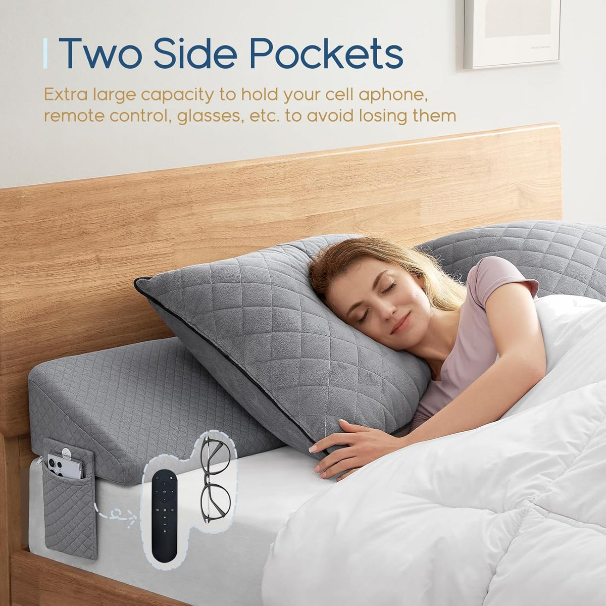 Wedge Pillow Ergonomic Memory Foam 15cm Height