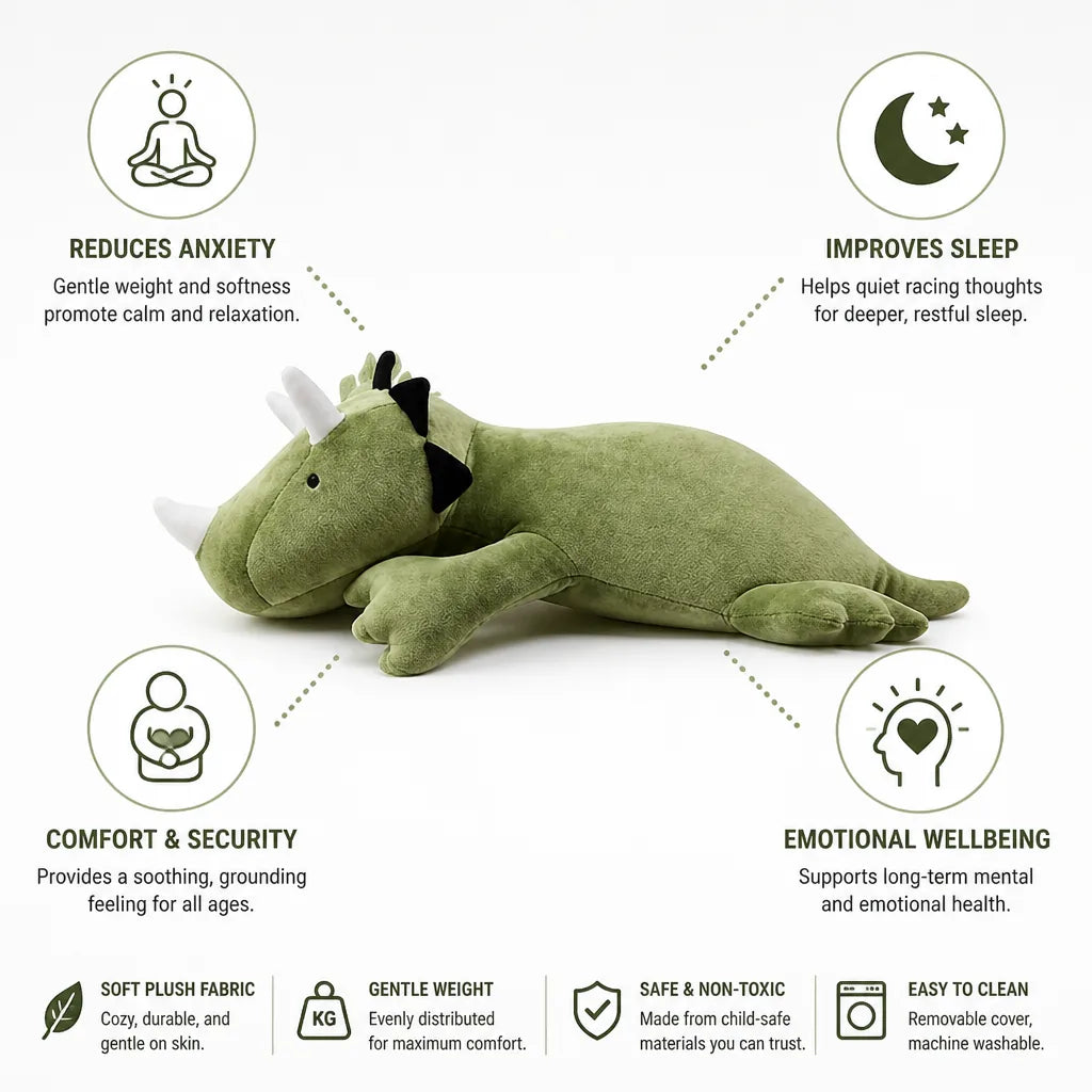Weighted Pillow Hug Design Sleep & Anxiety Relief