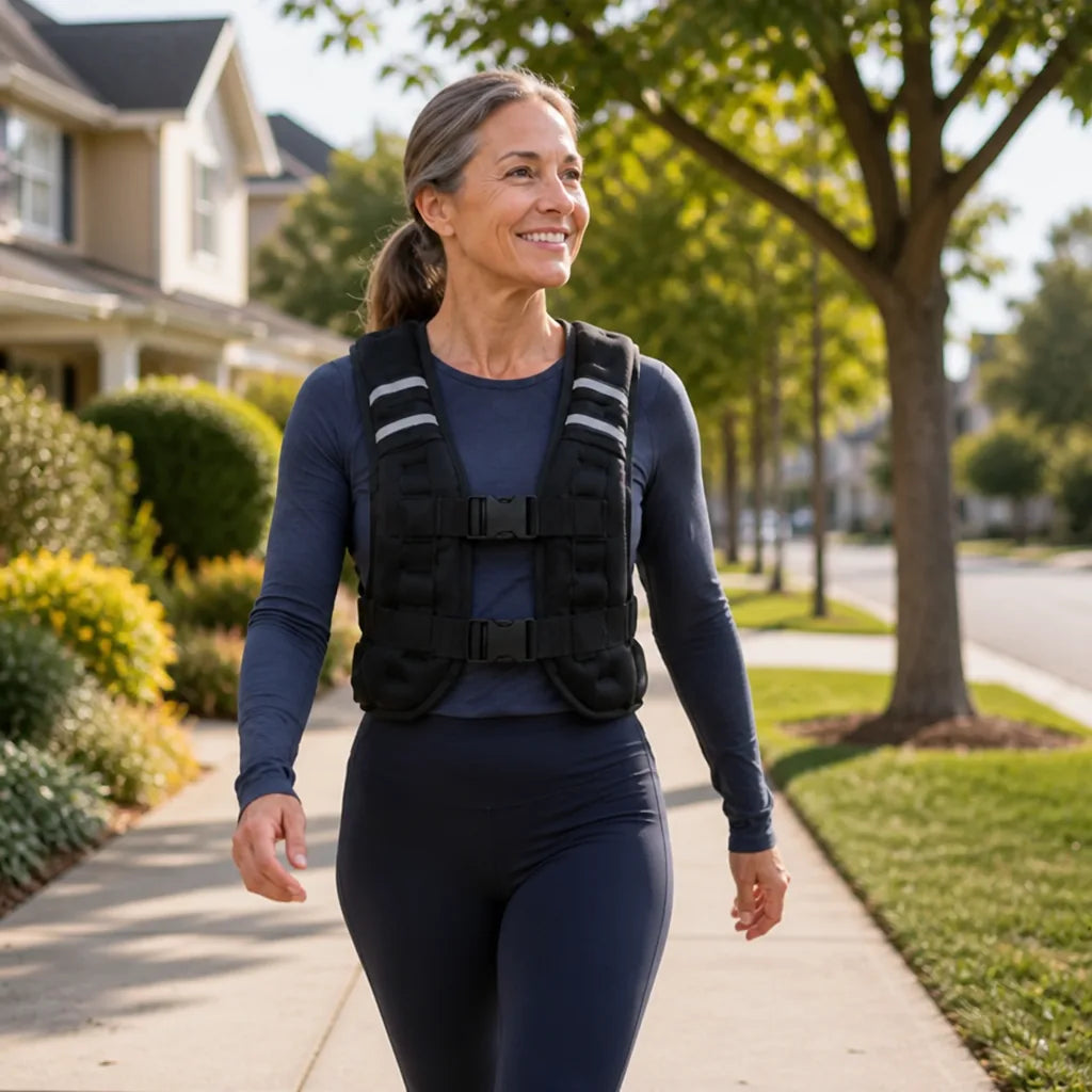 Weighted Walking Vest Adjustable Up To 30lb Secure Straps