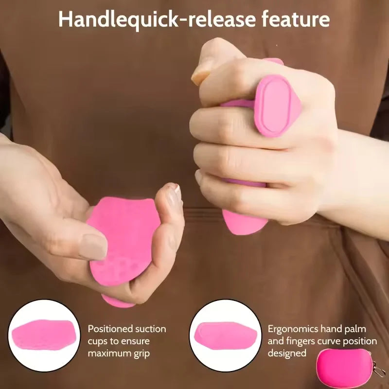 Weightlifting Grip Pads Ergonomic Silicone & Textured Palm Support