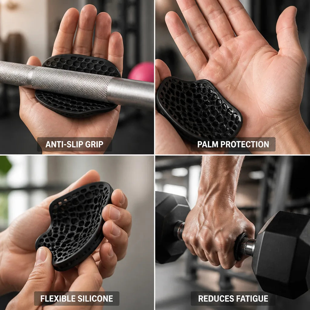 Weightlifting Grips Anti-Slip Silicone 2 Pairs