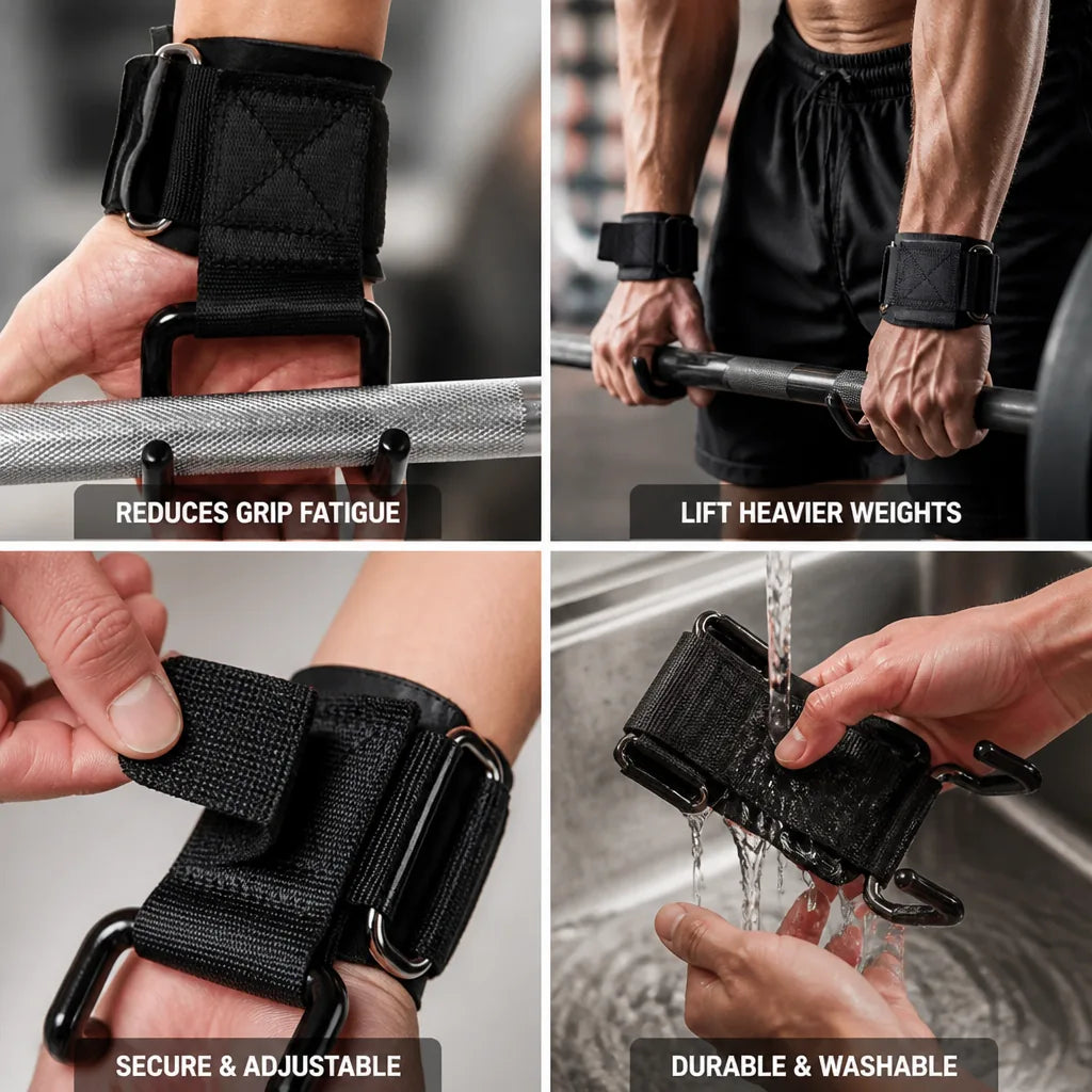 Weightlifting Grips Reduced Grip Fatigue For Heavier Lifts