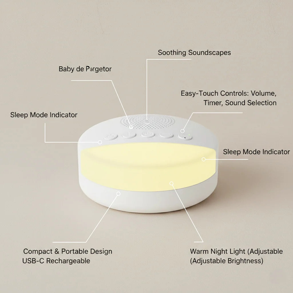 White Noise Machine Soothing Sounds For Babies & Adults