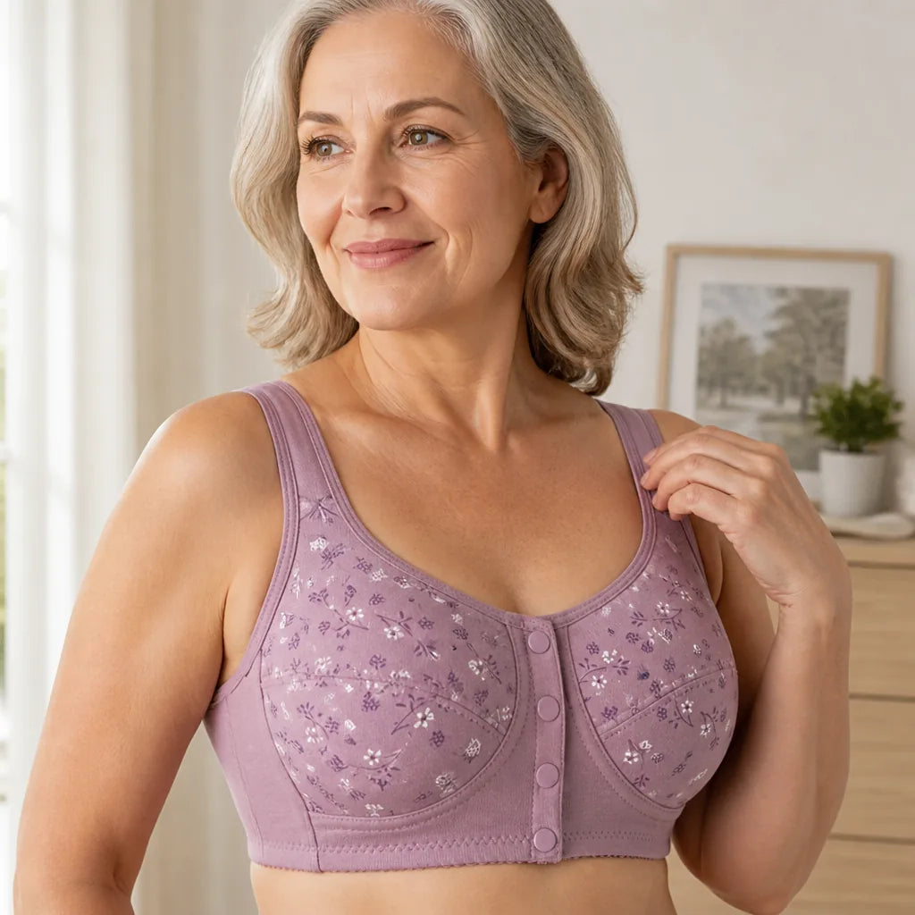Wirefree Bra U-Shaped Gel Support Ice-Silk Fabric