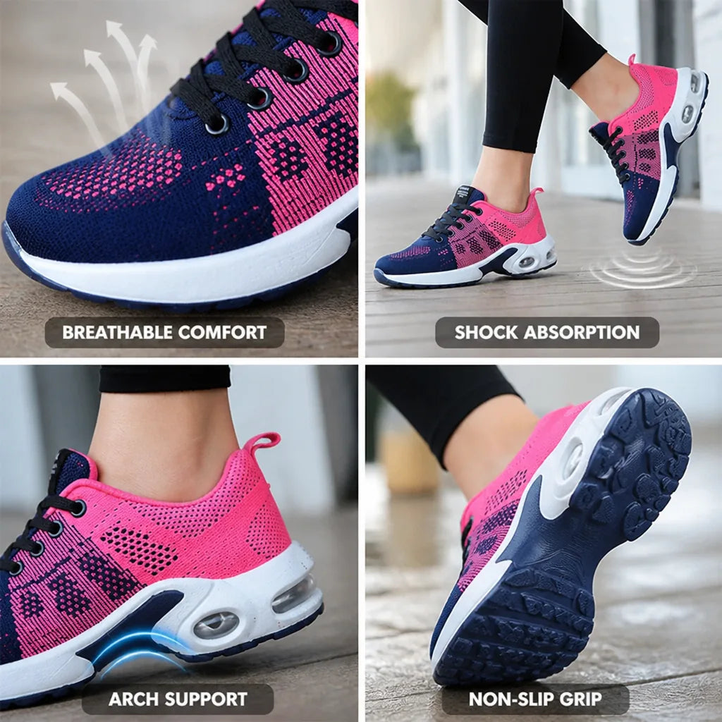 Women's Comfort Sneakers Arch Support & Shock-Absorbing Sole