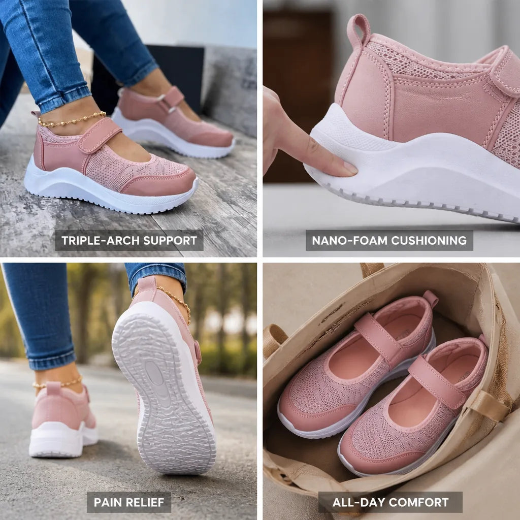 Women's Orthopedic Shoes Triple-Arch Support Nano-Foam Sole