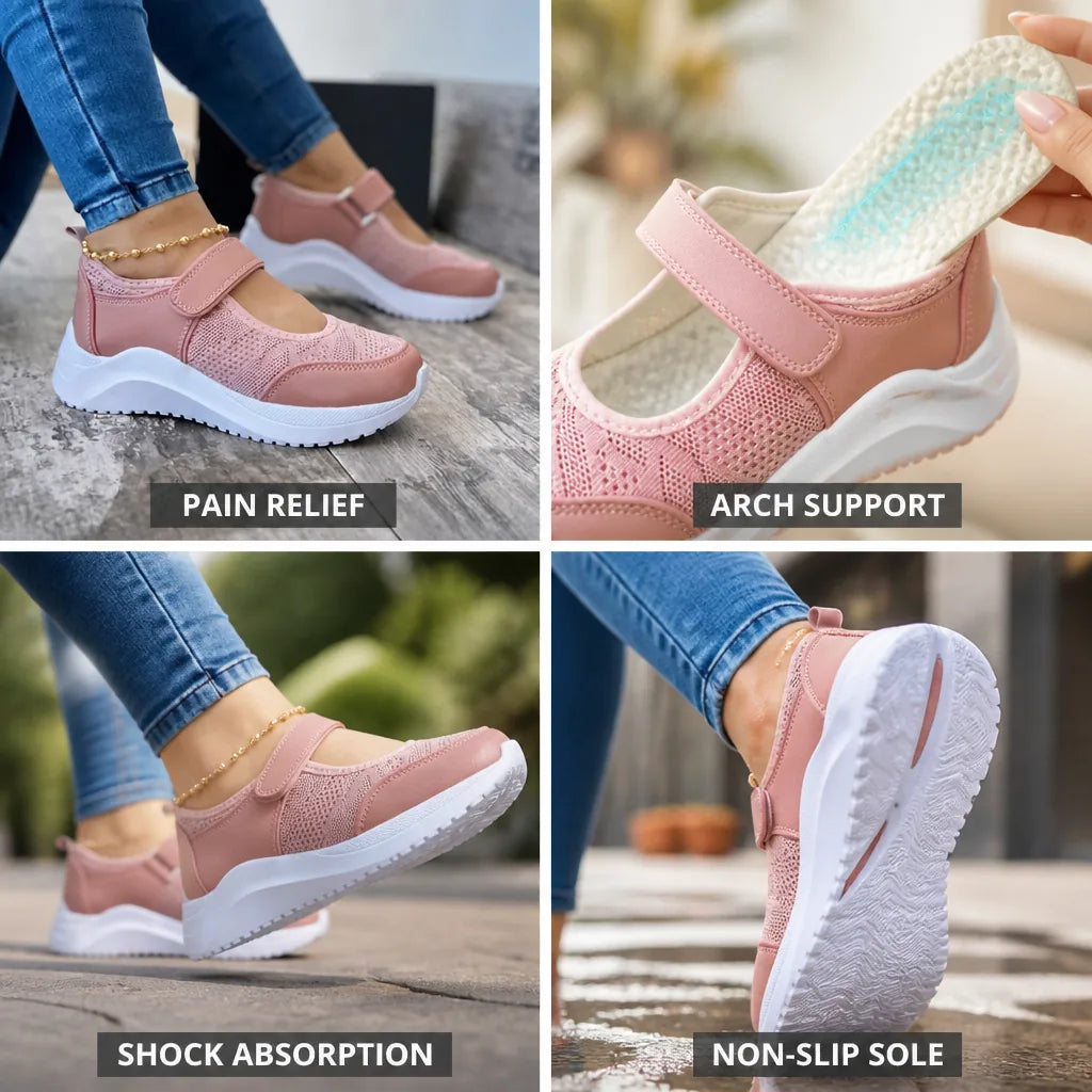 Women's Orthopedic Shoes Triple Insole Nano-Foam Arch Support