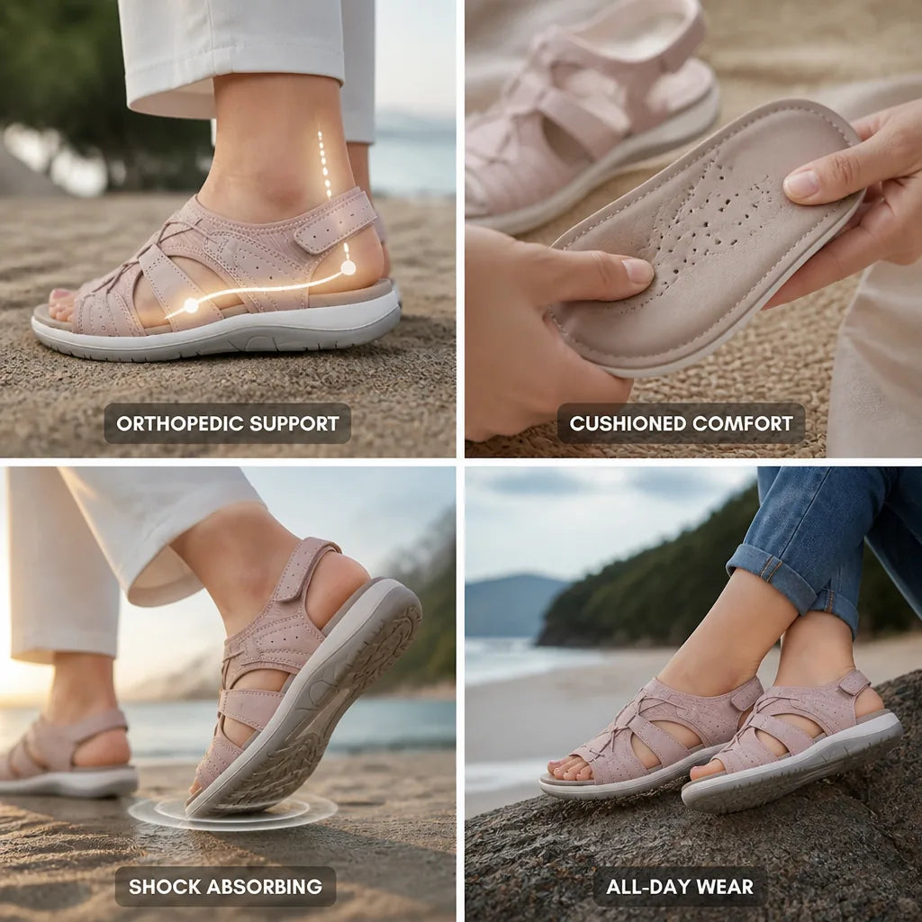 Women's Sandals Orthotic Cushioned & Shock Absorbing