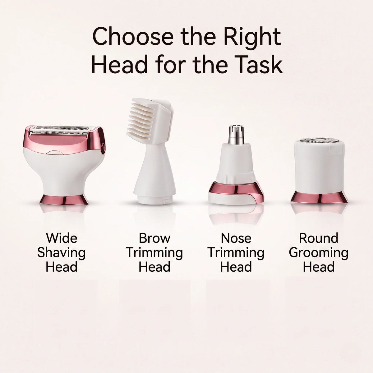 Women's Shaver & Trimmer Rechargeable Precision 4-in-1