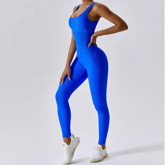 Women's Yoga Jumpsuit Seamless One-Piece Quick-Dry Stretch