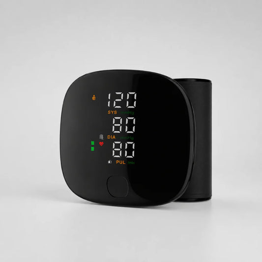 Wrist Blood Pressure Monitor One-Touch Arrhythmia Alert USB Rechargeable