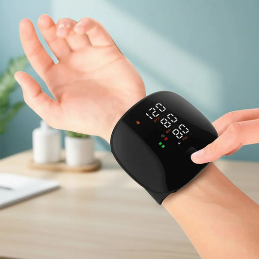 Wrist Blood Pressure Monitor One-Touch Arrhythmia Alert USB Rechargeable