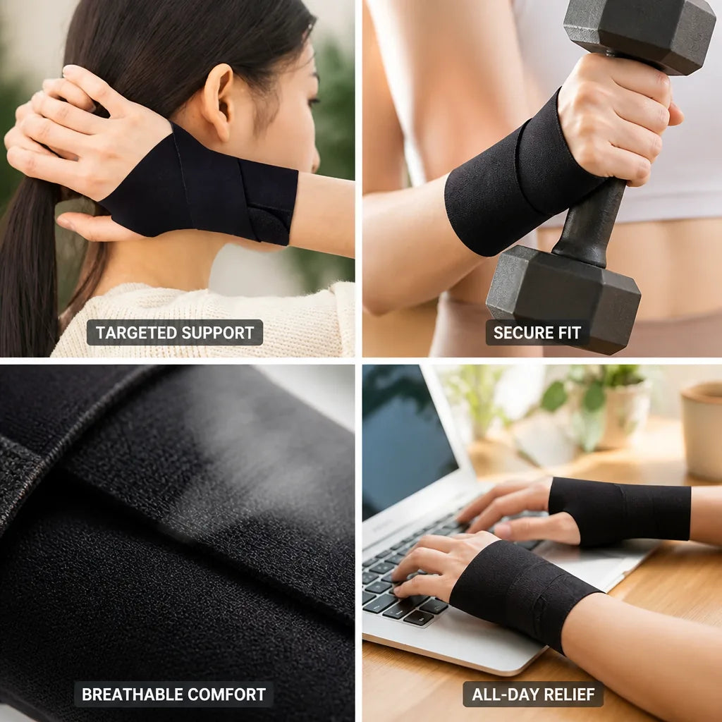 Wrist Brace Adjustable Compression Breathable Spandex