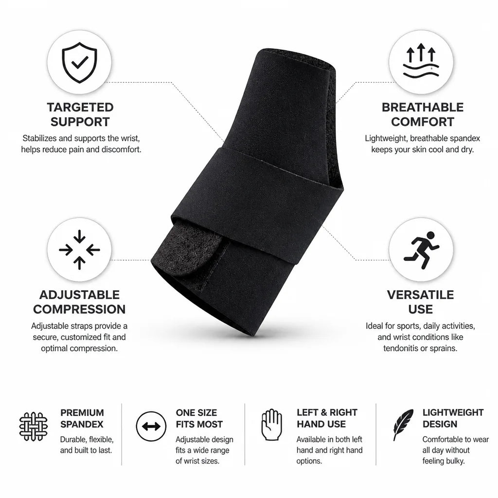 Wrist Brace Adjustable Compression Breathable Spandex
