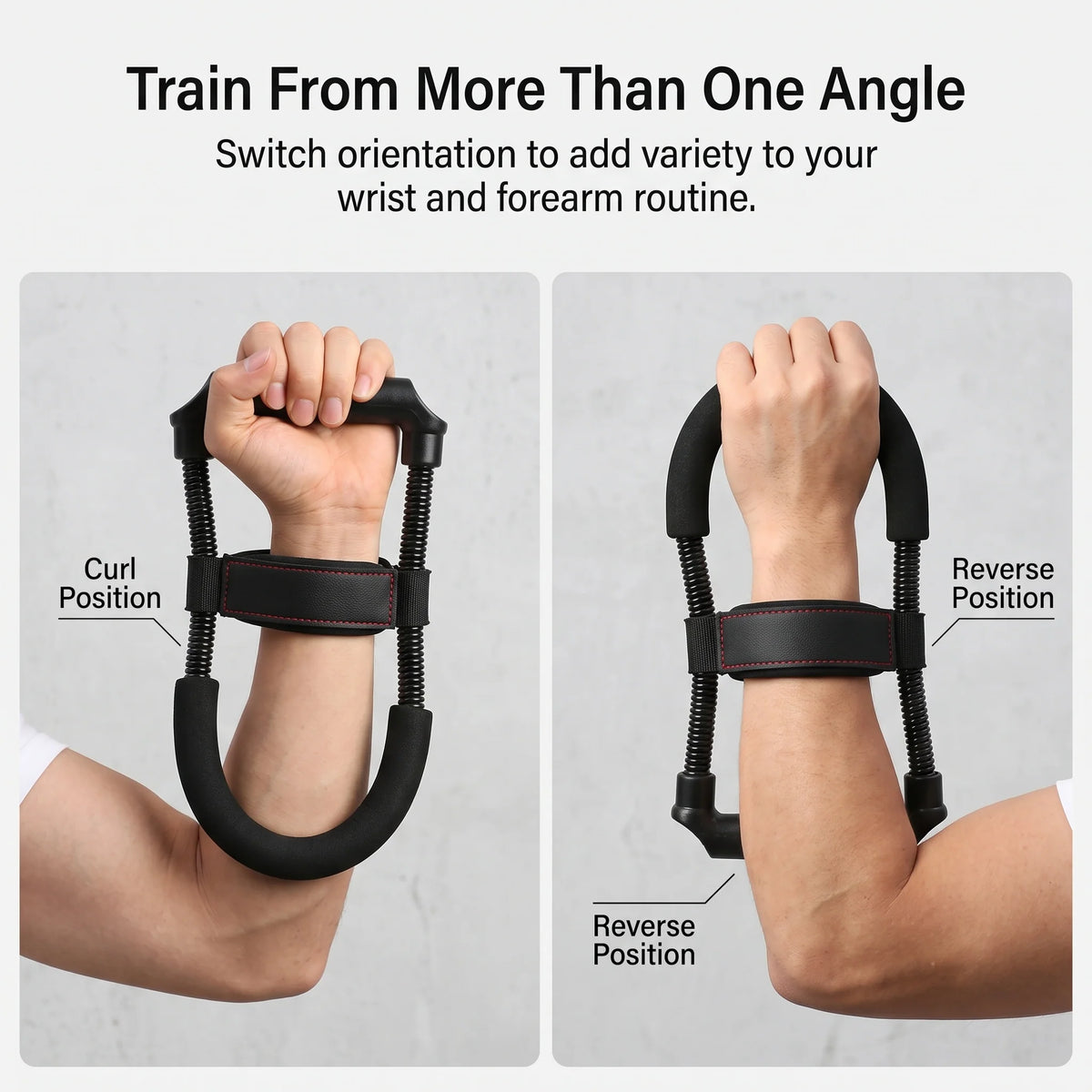 Wrist & Forearm Trainer Dual-Curl Padded Support