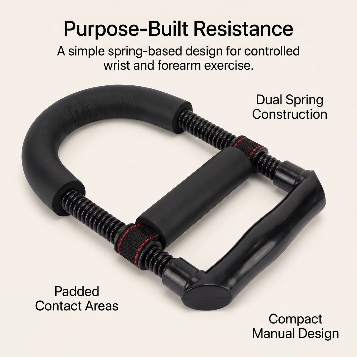 Wrist & Forearm Trainer Dual-Curl Padded Support