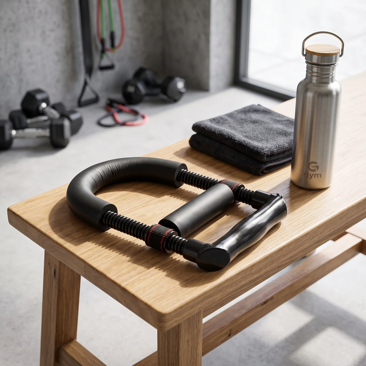 Wrist & Forearm Trainer Dual-Curl Padded Support