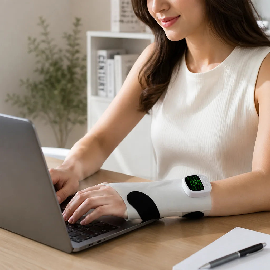 Wrist Massager Adjustable Massage 360° Support Breathable Lycra
