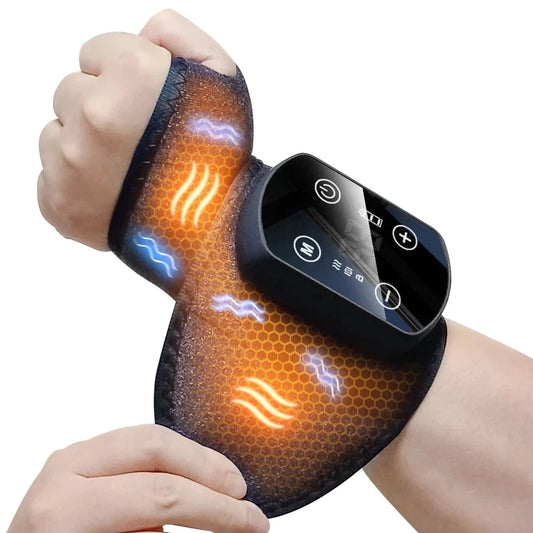 Wrist Massager Cordless Heat & Vibration Adjustable Fit