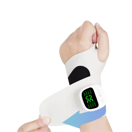 Wrist Support Wrap Adjustable Compression & Rechargeable Massage