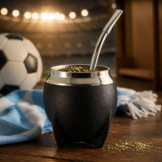 Yerba Mate Gourd Insulated Stainless Steel Removable Bombilla