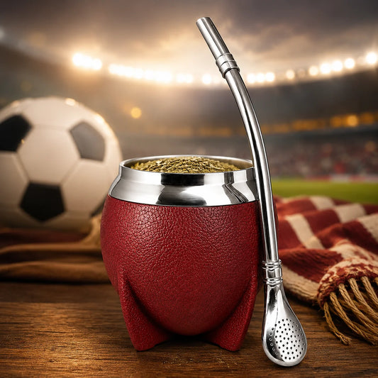 Yerba Mate Gourd Insulated Stainless Steel Removable Bombilla
