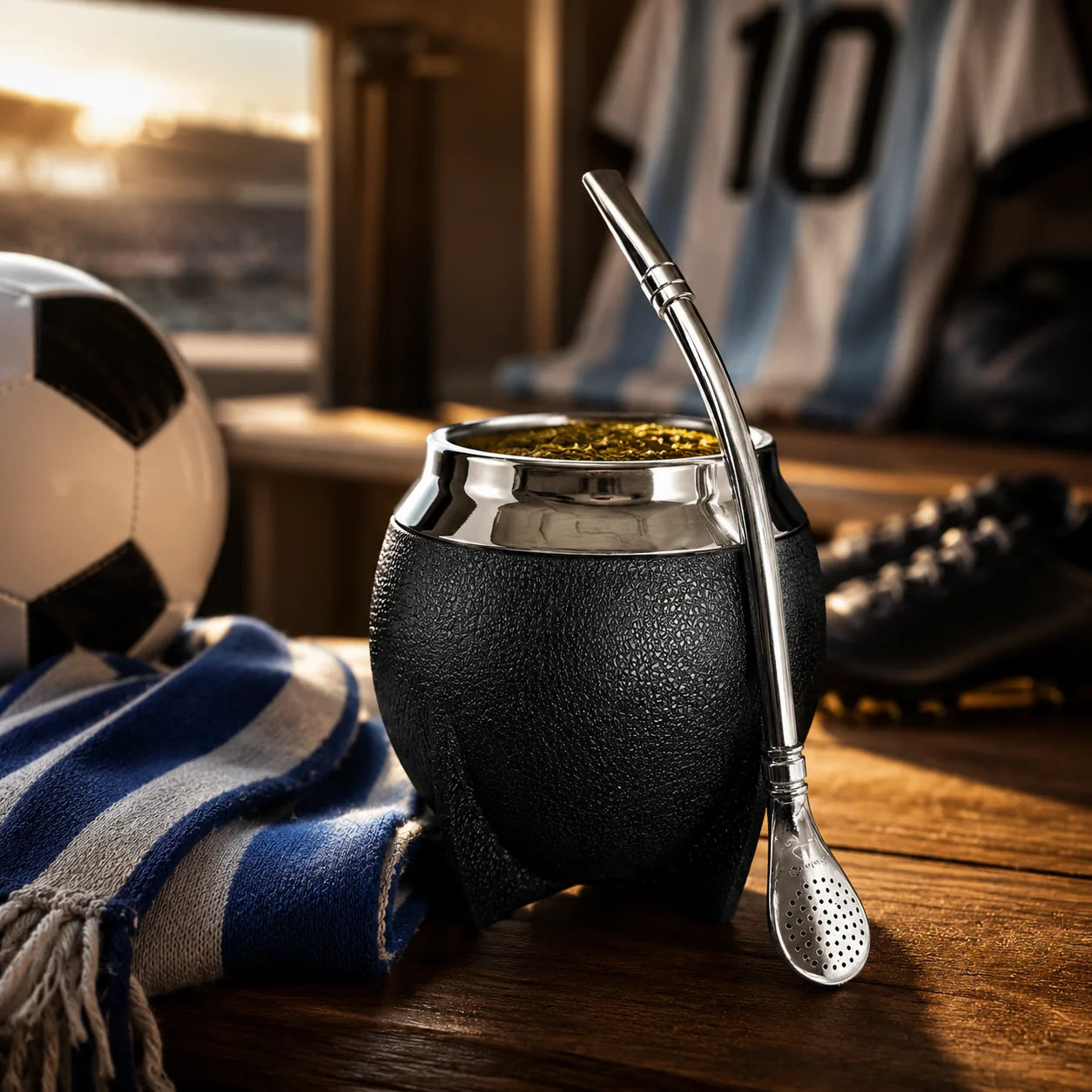 Yerba Mate Gourd Insulated Stainless Steel Removable Bombilla