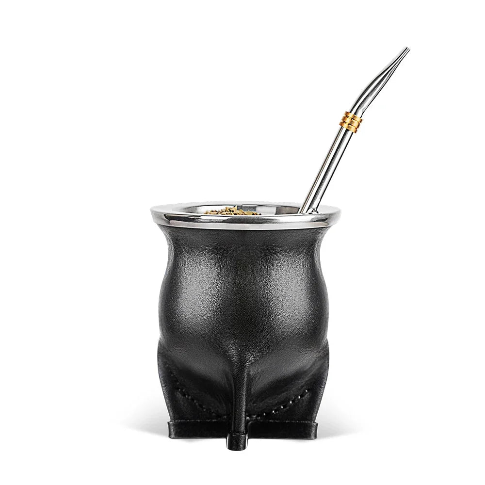 Yerba Mate Gourd Porcelain With Straw & Brush