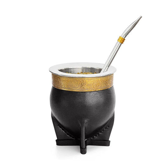 Yerba Mate Set Stainless Steel Reusable Bombilla & Brush