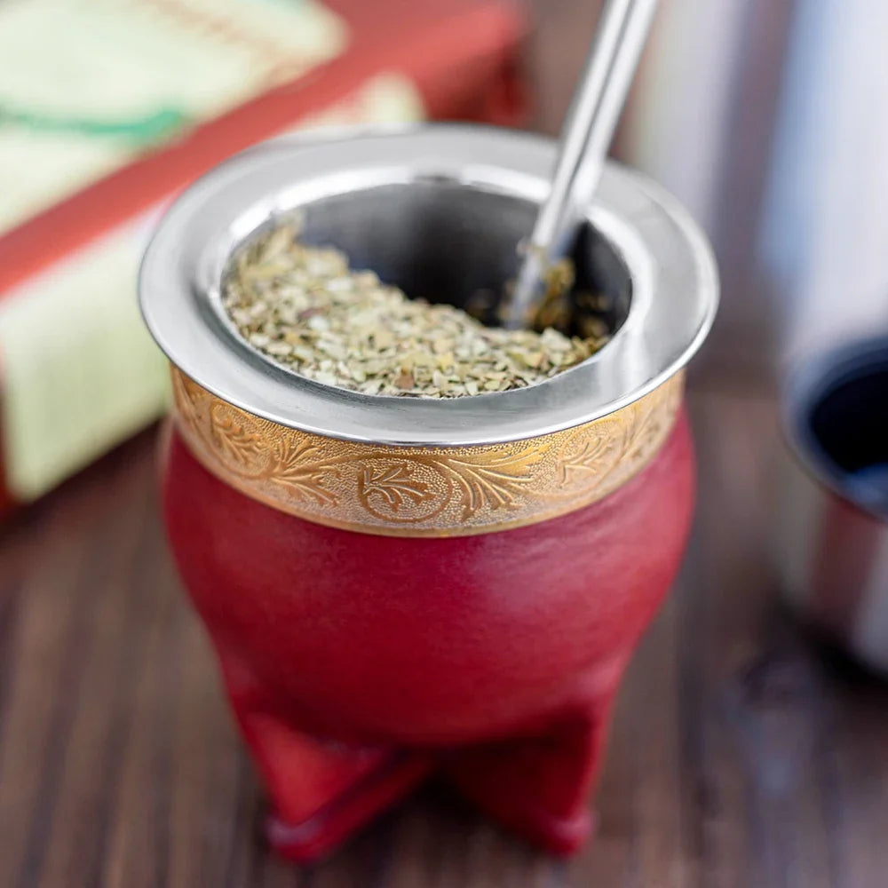 Yerba Mate Set Stainless Steel Reusable Bombilla & Brush