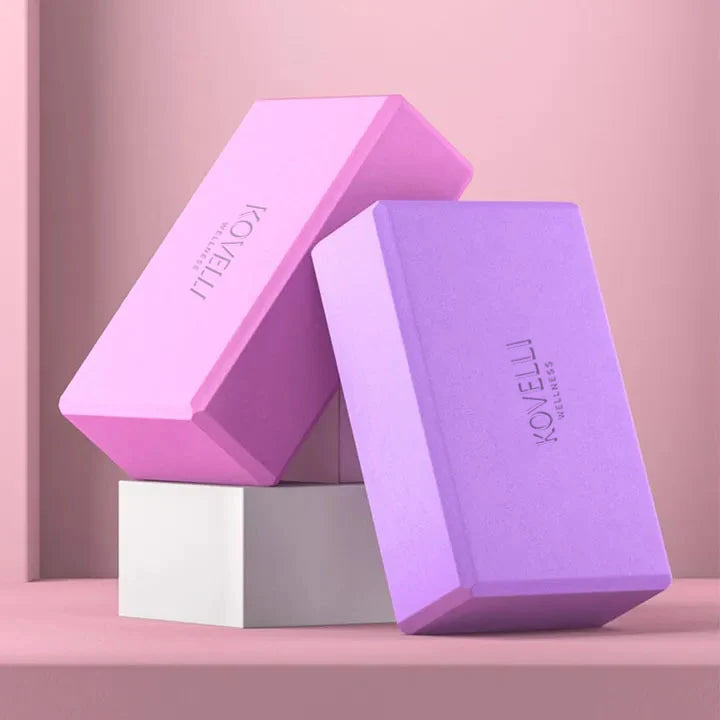Yoga Block Set High-Density EVA Includes 1.5m Resistance Band