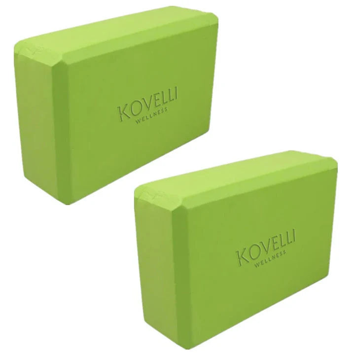Yoga Block Set High-Density EVA Includes 1.5m Resistance Band