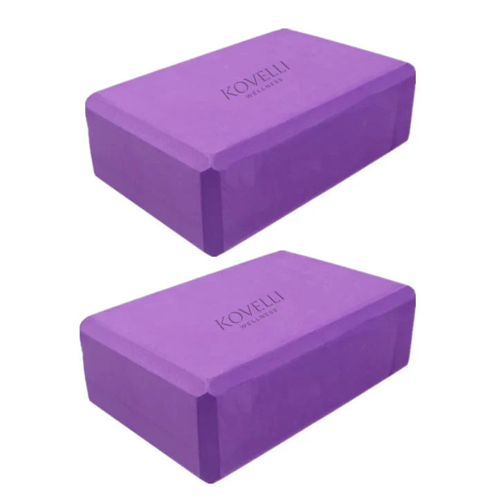 Yoga Block Set High-Density EVA Includes 1.5m Resistance Band