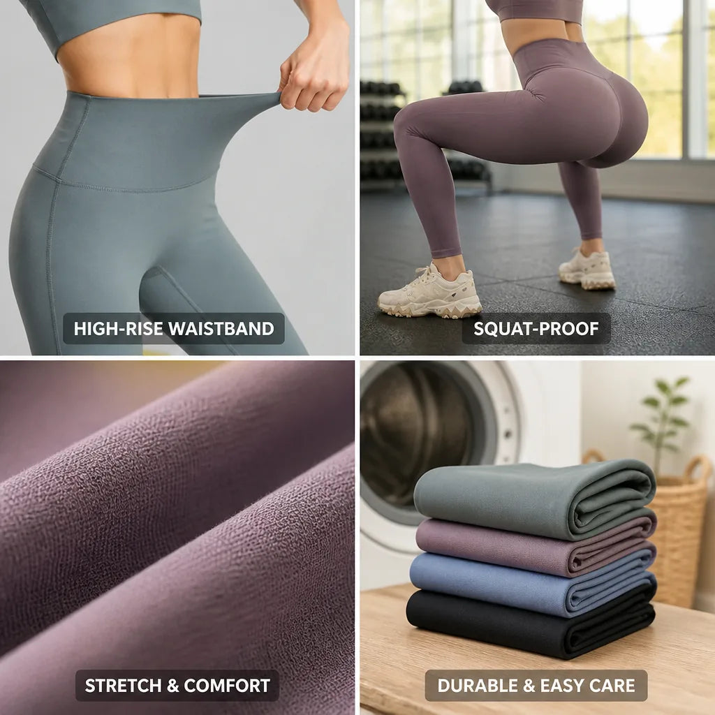 Yoga Leggings High-Rise Compression Squat-Proof