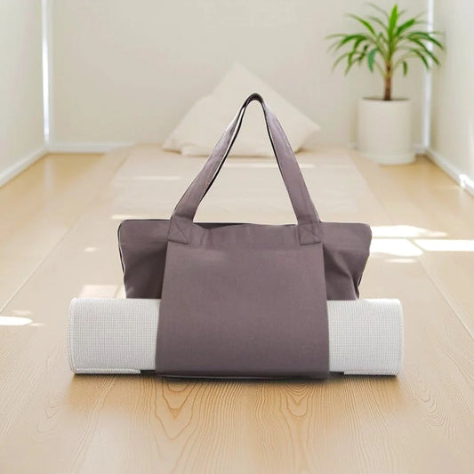 Yoga Mat Carry Bag Canvas Adjustable Strap Extra Storage